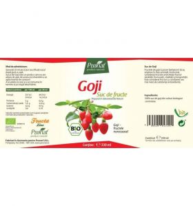 Suc de Goji 100% eco-bio 330ml - Medicura - Pronat