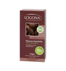 Vopsea de par 100% naturala - Castaniu 100g - Logona