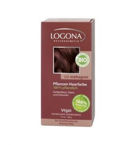 Vopsea de par 100% naturala - Mahon 100g - Logona