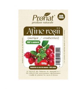 Afine rosii uscate 100g - Pronat