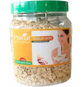 Fulgi de ovaz, 800g - Pet - Pronat