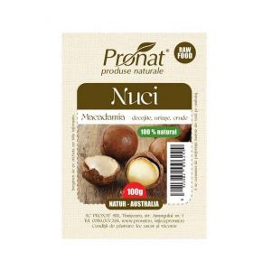 Nuci Macadamia crude 100g - Pronat