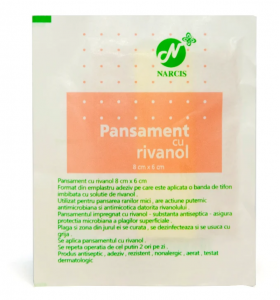 Leucoplast cu rivanol 8x6cm, 1 bucata, Narcis