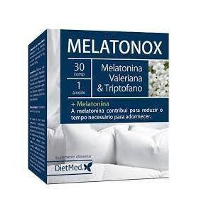 MELATONOX - melatonina, valeriana, triptofan - 30 comprimate, DIETMED-NATURMIL