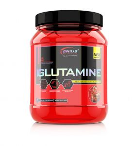 Aminoacizi pudra cu aroma de cola iGlutamine, 450g, Genius Nutrition