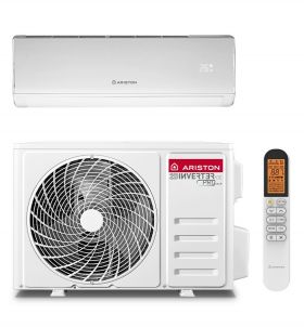 Aparat Aer conditionat Ariston Kios BS R32 25 9000 BTU, agent frigorific R32, WIFI incorporat, clasa energetica A++, Tehnologie 2D si 3D inverter, Functii Eco, Sleep, I Feel, Timer, Auto-Curatare