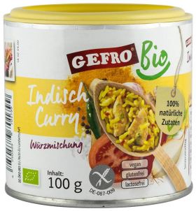 Amestec de condimente „CURRY INDIAN” eco-bio,100g Gefro