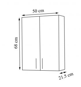 Dulap baie Roma 50 x 68 cm