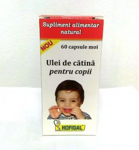 Ulei de catina pentru copii 300mg 60cps moi - HOFIGAL