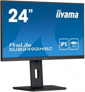 iiyama IIYAMA XUB2492HSC-B5 23.8inch IPS 1920x1080 250cd/m2 4ms HDMI DP USB (XUB2492HSC-B5)