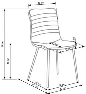 Scaun living HM K251 gri