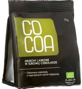 Alune de padure in Ciocolata Raw-Vegan Eco-Bio 70g - Cocoa