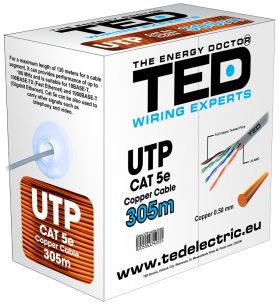 cablu utp cat.5e cupru integral marca ted wire expert ted002495