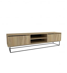 Comoda TV, Kalune Design, Escape 180, 180x50x40 cm, Pâslă / Negru