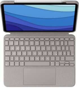 Logitech Husa protectie Combo Touch 920-010256 Sand pentru iPad Pro 11 inch (1st/2nd/3rd gen)