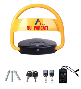 Blocator Parcare Automat cu Panou solar si Telecomanda acumulator inclus