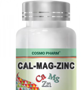 Calciu, magneziu si zinc, 90cps - Cosmo Pharm