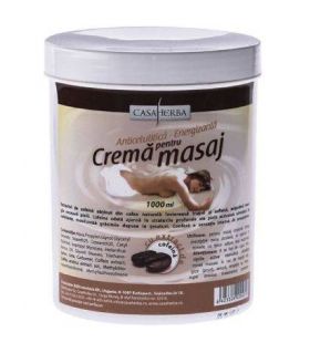 CREMA PENTRU MASAJ ANTICELULITIC CU EXTRACT DE COFEINA 1000ML - INTERHERB