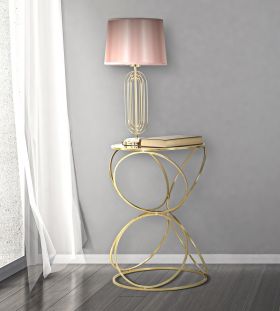 Lampa de masa Krista, Mauro Ferretti, 1 x E27, 40W, Ø28x55 cm, fier/textil