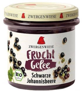 Jeleu de coacaze negre Fara gluten, Eco-Bio 160g - Zwergenwiese