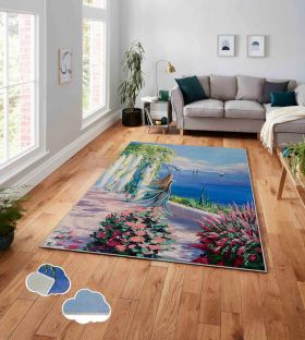 Covor, ASR CRPT-19 , 100x140 cm, Poliester, Multicolor