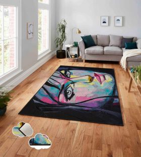 Covor, ASR CRPT-22 , 140x220 cm, Poliester, Multicolor