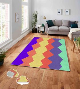 Covor, ASR CRPT-87 , 100x140 cm, Poliester, Multicolor