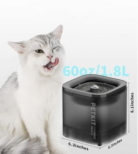 Fantana apa animale de companie PETKIT Eversweet SOLO SE, 1,8 L, filtru in 3 straturi, USB, Gray