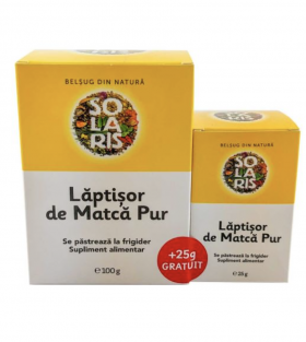 Laptisor de matca pur, 100g +25g - Solaris