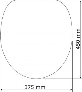 Capac de toaleta cu sistem automat de coborare, Wenko, Astera, 38 x 45 cm, duroplast, alb/gri