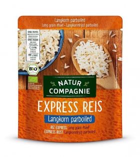 Orez cu bob lung, prefiert, Express Reis, eco-bio 250 g Natur Compagnie