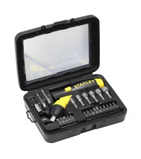 set 22 piese surubelnita cu clichet 1/4", 0-63-022 stanley