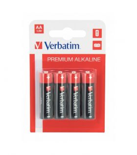 Baterii Verbatim, Alkaline, AA, 4 buc, 49921