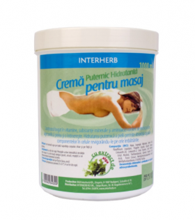 Crema pentru masaj cu extract de alge marine, 1000ml - INTERHERB