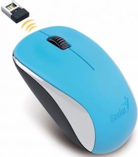 mouse wireless genius nx-7000, 1200 dpi, usb, albastru