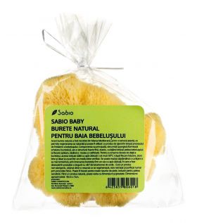 Burete natural pentru baia bebelusului, 8g, Sabio