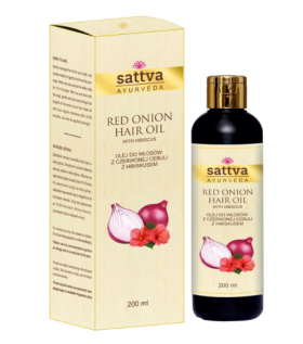 Ulei cu Ceapa si Hibiscus, anticadere si crestere par 200ml – Sattva Ayurveda