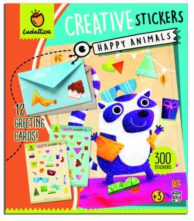 Stickere creative - Animale Fericite | Ludattica