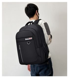 Rucsac pentru barbati, Louis GT2139, Negru/Alb