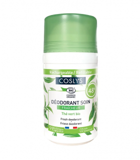 Deodorant bio proaspat cu parfum de ceai verde si menta, 50ml, Coslys