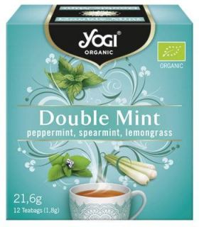 Ceai dublu menta cu lemongrass, 12 plicuri, eco-bio, Yogi Tea