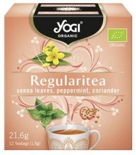 Ceai laxativ cu frunze de senna, menta si coriandru, 12 plicuri, eco-bio, Yogi Tea