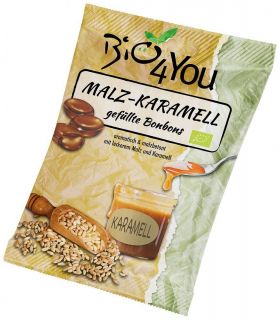 Bomboane Eco-bio Cu Malt Din Orz Si Caramel, 75g BIO4YOU