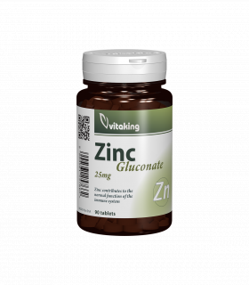 Gluconat de zinc 25mg, 90cpr - Vitaking