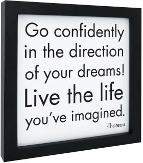 Fotografie inramata - Go confidently | Quotable Cards