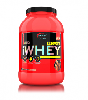 Pudra proteica cu aroma de ciocolata iWhey Isolate, 900g, Genius Nutrititon