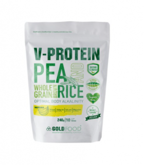 Pudra proteica V Protein cu banane, 240g, Gold Nutrition