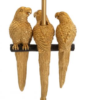 Lampadar Parrots, Mauro Ferretti, 1 x E27, 40W, Ø 37x164.5 cm, negru/auriu