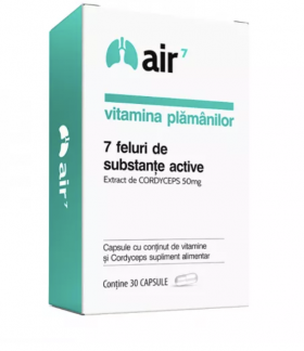 Air7 vitamina plamanilor, 30cps - Green Splid