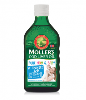 Ulei din ficat de cod Pure Mom & Baby, 250ml, Moller's